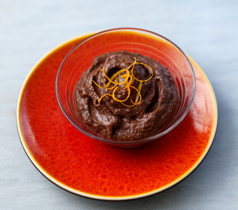 A raw Chocolate Orange Hazelnut Mousse that’s low in sugar, but big on taste